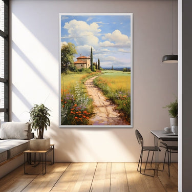 Tableau Peinture Maison Campagne